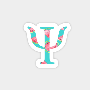 Psi Watermelon Letter Sticker